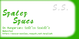 szalez szucs business card